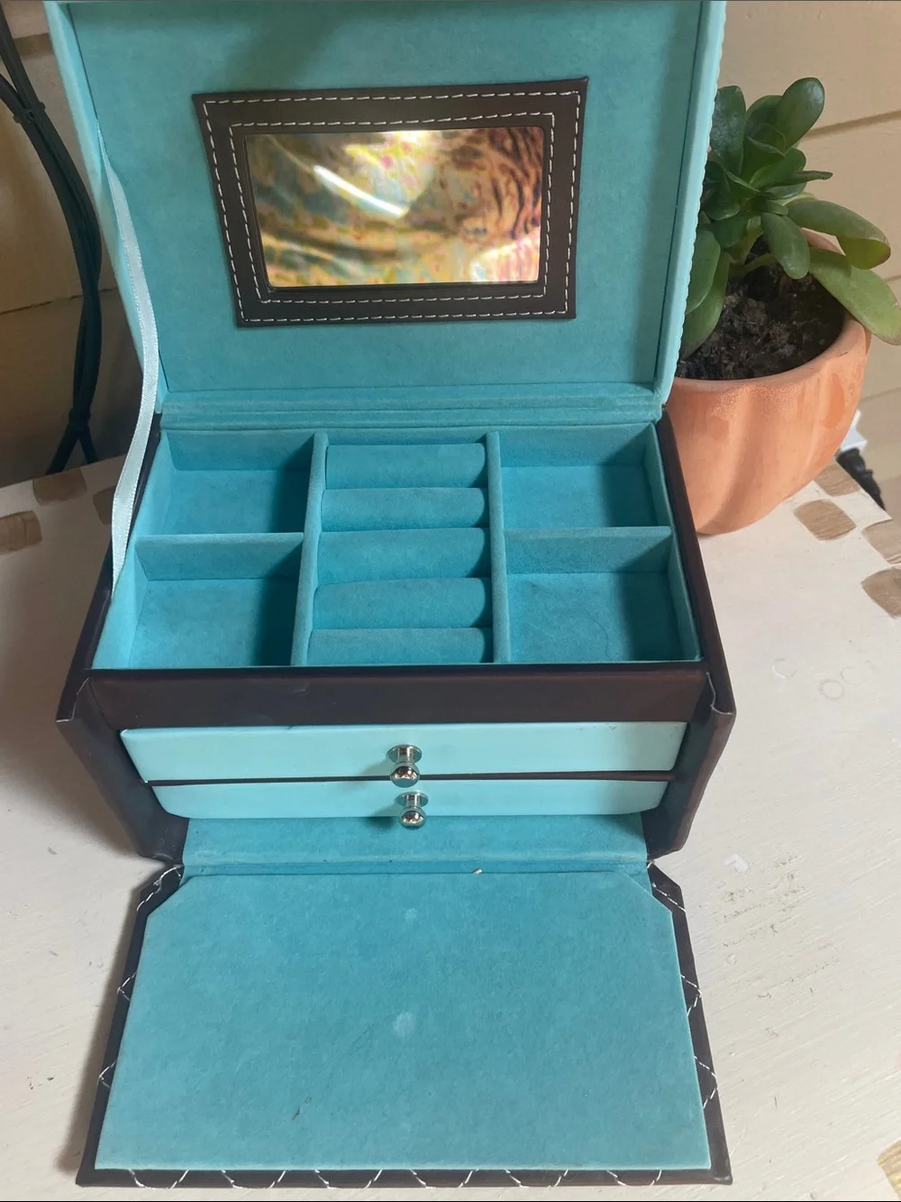 (3) Tier Handled Jewelry Box Organizer